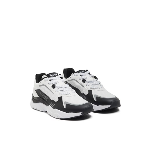 Cropp - Białe sneakersy z efektem reflective - biały ze sklepu Cropp w kategorii Buty sportowe męskie - zdjęcie 171189624