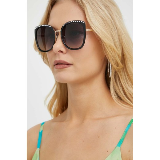 Guess okulary przeciwsłoneczne damskie kolor czarny ze sklepu ANSWEAR.com w kategorii Okulary przeciwsłoneczne damskie - zdjęcie 171191072