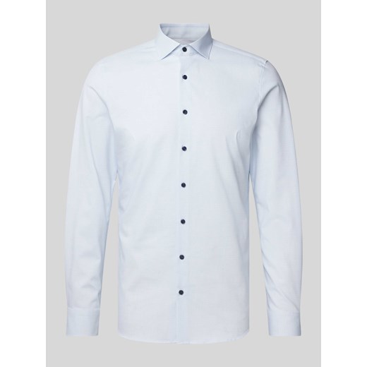 Koszula biznesowa o kroju body fit z fakturowanym wzorem ze sklepu Peek&Cloppenburg  w kategorii Koszule męskie - zdjęcie 171193064