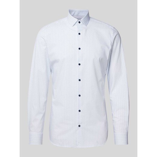 Koszula biznesowa o kroju body fit z kołnierzykiem typu kent ze sklepu Peek&Cloppenburg  w kategorii Koszule męskie - zdjęcie 171193100
