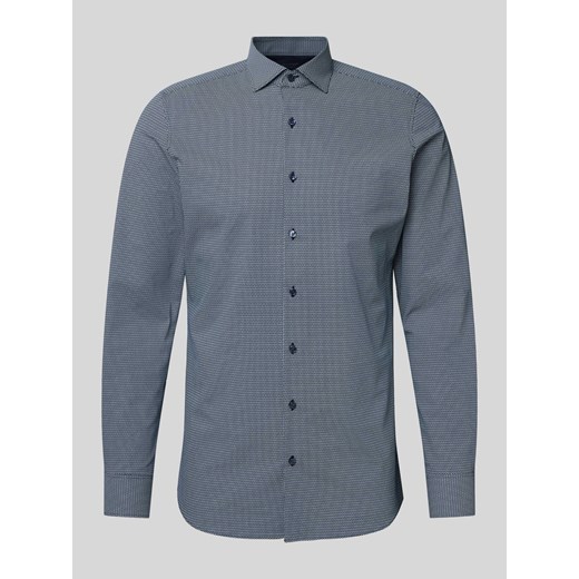 Koszula biznesowa o kroju body fit ze wzorem na całej powierzchni ze sklepu Peek&Cloppenburg  w kategorii Koszule męskie - zdjęcie 171193162