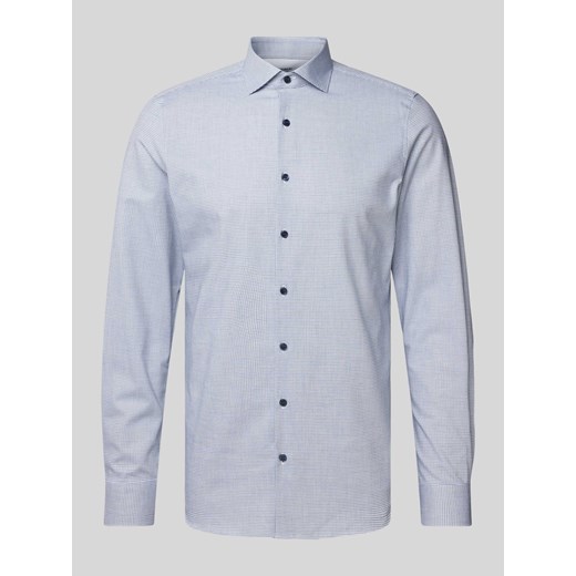 Koszula biznesowa o kroju body fit z fakturowanym wzorem ze sklepu Peek&Cloppenburg  w kategorii Koszule męskie - zdjęcie 171193394