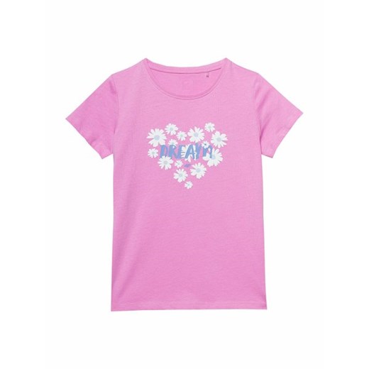 Koszulka dziewczęca 4FJWSS24TTSHF1152 4F ze sklepu SPORT-SHOP.pl w kategorii Bluzki dziewczęce - zdjęcie 171194003