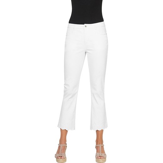 Heine Dżinsy - Slim fit - w kolorze białym ze sklepu Limango Polska w kategorii Jeansy damskie - zdjęcie 171194741