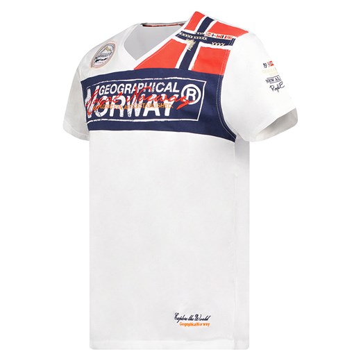Geographical Norway Koszulka &quot;Jidney&quot; w kolorze białym Geographical Norway L wyprzedaż Limango Polska