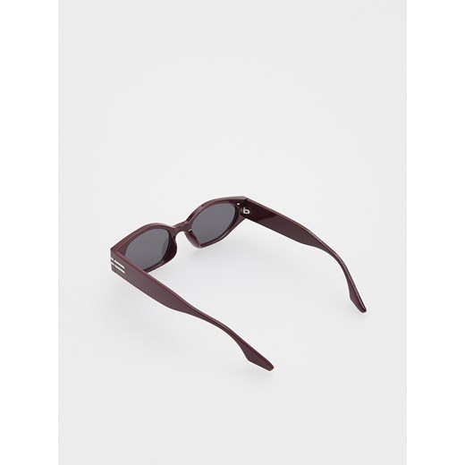 Reserved - Okulary przeciwsłoneczne - mahoniowy Reserved ONE SIZE Reserved
