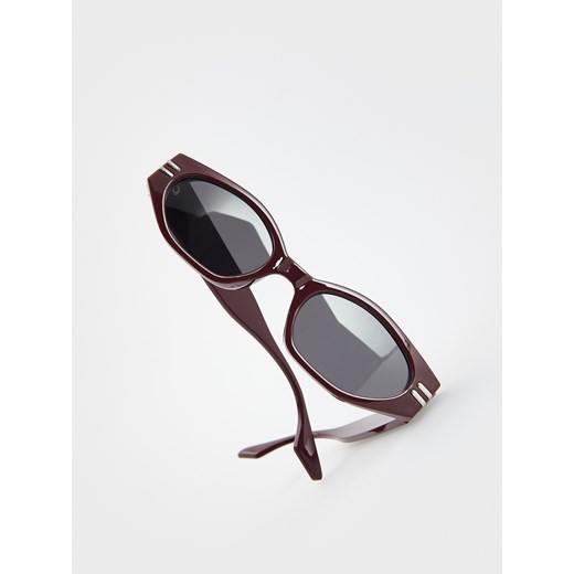 Reserved - Okulary przeciwsłoneczne - mahoniowy Reserved ONE SIZE Reserved