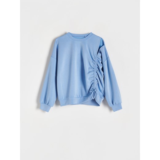 Reserved - Bluza ze ściągaczem - niebieski ze sklepu Reserved w kategorii Bluzy dziewczęce - zdjęcie 171196684