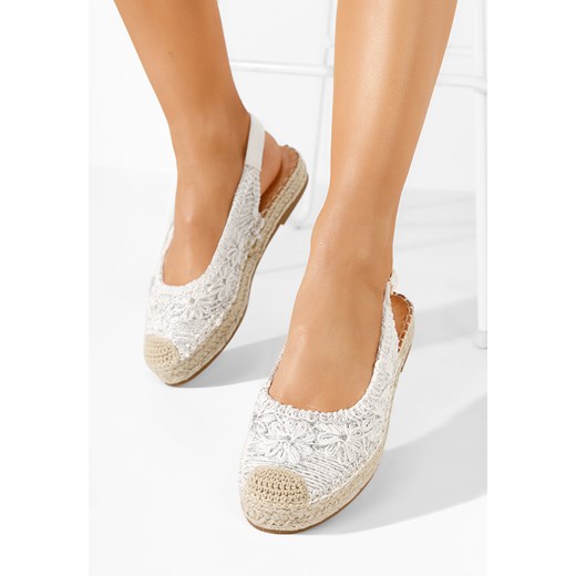 Białe espadryle damskie Maripia ze sklepu Zapatos w kategorii Mokasyny damskie - zdjęcie 171196801
