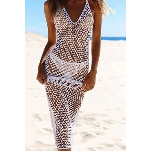 Sukienka plażowa NORDELFA WHITE ze sklepu Ivet Shop w kategorii Odzież plażowa - zdjęcie 171196962