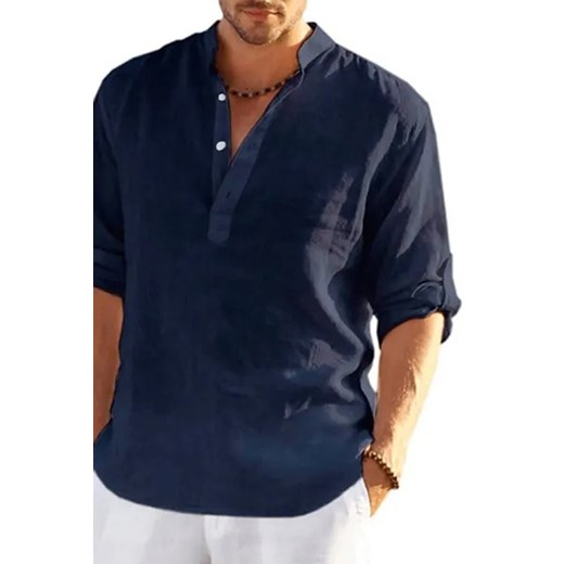 Koszula RENFILDO NAVY ze sklepu Ivet Shop w kategorii Koszule męskie - zdjęcie 171196982