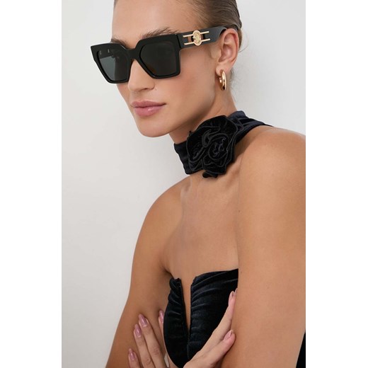 Versace okulary przeciwsłoneczne damskie kolor szary Versace 54 ANSWEAR.com