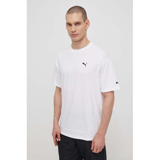 Puma t-shirt bawełniany RAD/CAL męski kolor biały gładki 678913 ze sklepu ANSWEAR.com w kategorii T-shirty męskie - zdjęcie 171197433