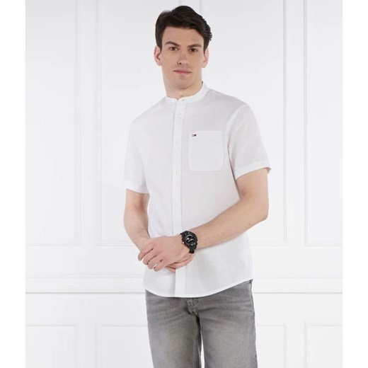 Tommy Jeans Koszula MAO | Regular Fit | z dodatkiem lnu ze sklepu Gomez Fashion Store w kategorii Koszule męskie - zdjęcie 171197850