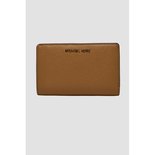MICHAEL KORS Brązowy portfel MD Snap ze sklepu outfit.pl w kategorii Portfele damskie - zdjęcie 171198750