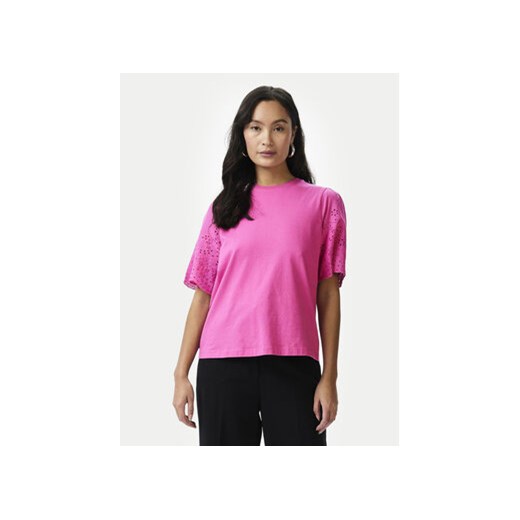 YAS T-Shirt Lex 26033890 Różowy Regular Fit ze sklepu MODIVO w kategorii Bluzki damskie - zdjęcie 171200523
