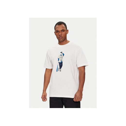 New Balance T-Shirt Basketball Style MT41577 Biały Relaxed Fit ze sklepu MODIVO w kategorii T-shirty męskie - zdjęcie 171200554