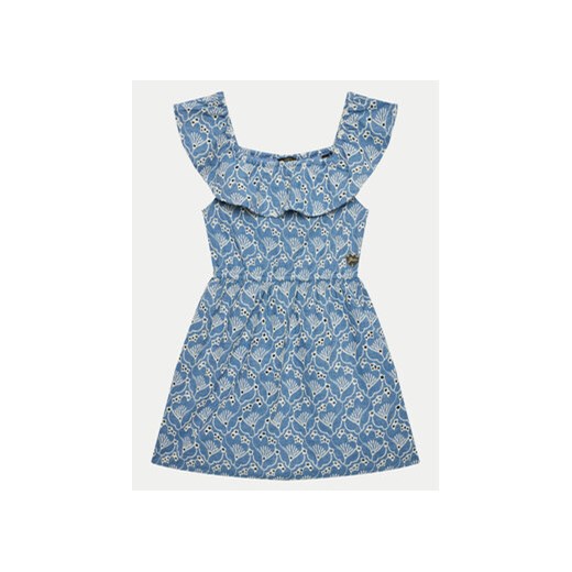 Guess Sukienka codzienna J4GK03 WG5O0 Niebieski Regular Fit ze sklepu MODIVO w kategorii Sukienki dziewczęce - zdjęcie 171200661