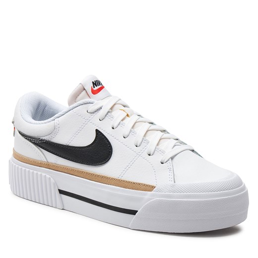Sneakersy Nike Court Legacy Lift DM7590 100 Biały ze sklepu eobuwie.pl w kategorii Buty sportowe damskie - zdjęcie 171201962