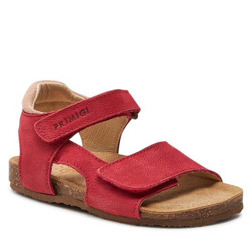 Czerwone sandały dziecięce Primigi na rzepy 