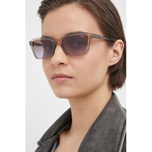 VOGUE okulary przeciwsłoneczne damskie kolor beżowy 0VO5551S ze sklepu ANSWEAR.com w kategorii Okulary przeciwsłoneczne damskie - zdjęcie 171204461