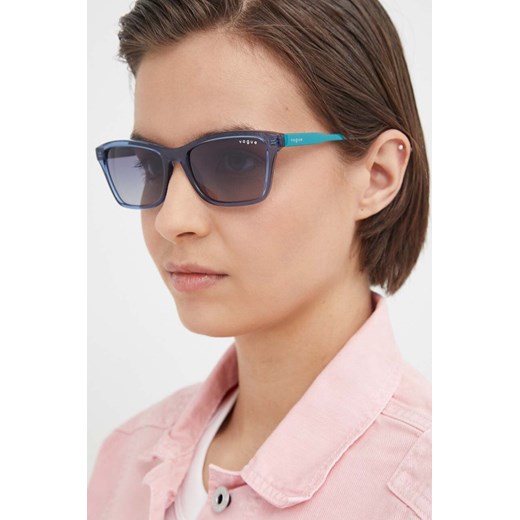 VOGUE okulary przeciwsłoneczne damskie kolor niebieski 0VO5551S ze sklepu ANSWEAR.com w kategorii Okulary przeciwsłoneczne damskie - zdjęcie 171204463