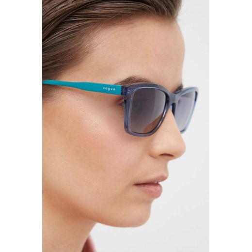 VOGUE okulary przeciwsłoneczne damskie kolor niebieski 0VO5551S Vogue 54 ANSWEAR.com