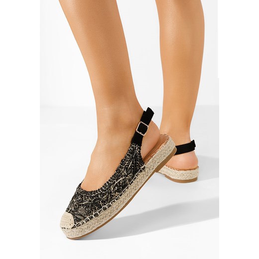 Czarne espadryle damskie Maripia ze sklepu Zapatos w kategorii Espadryle damskie - zdjęcie 171205470