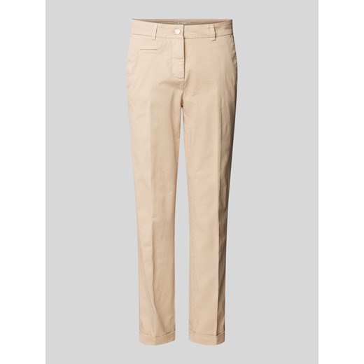 Spodnie o kroju slim fit z zapięciem na guzik model ‘STELLA’ ze sklepu Peek&Cloppenburg  w kategorii Spodnie damskie - zdjęcie 171205911