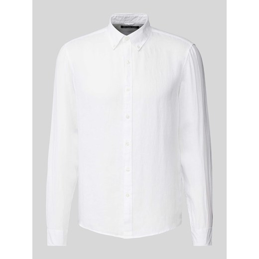 Koszula casualowa o kroju Slim Fit z lnu ze sklepu Peek&Cloppenburg  w kategorii Koszule męskie - zdjęcie 171206061
