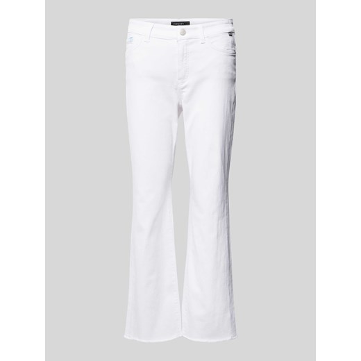 Białe jeansy damskie Marc Cain bawełniane 