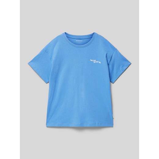T-shirt z nadrukiem ze sloganem ze sklepu Peek&Cloppenburg  w kategorii T-shirty chłopięce - zdjęcie 171206540