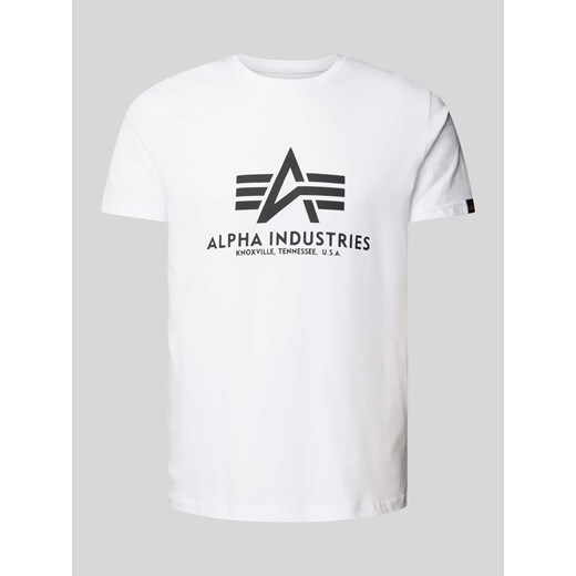 T-shirt z nadrukiem z logo ze sklepu Peek&Cloppenburg  w kategorii T-shirty męskie - zdjęcie 171206652