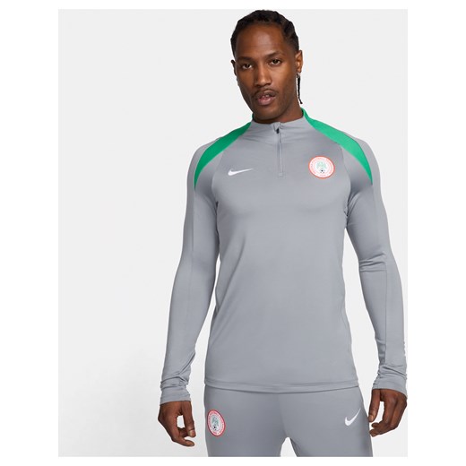 Męska treningowa koszulka piłkarska Nike Dri-FIT Nigeria Strike - Szary ze sklepu Nike poland w kategorii T-shirty męskie - zdjęcie 171206721