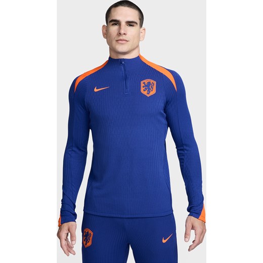 Męska treningowa koszulka piłkarska z dzianiny Nike Dri-FIT ADV Holandia Strike Elite - Niebieski ze sklepu Nike poland w kategorii T-shirty męskie - zdjęcie 171206750