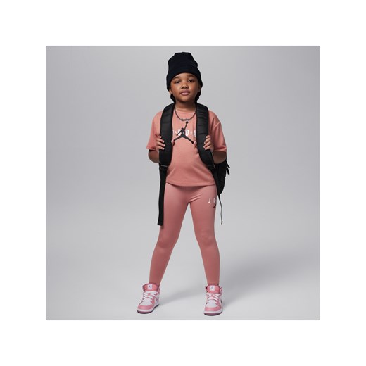 Zestaw z legginsami przyjazny środowisku dla małych dzieci Jordan - Różowy ze sklepu Nike poland w kategorii Komplety dziewczęce - zdjęcie 171206770