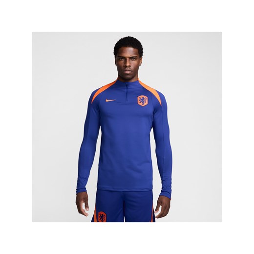 Męska treningowa koszulka piłkarska Nike Dri-FIT Holandia Strike - Niebieski ze sklepu Nike poland w kategorii T-shirty męskie - zdjęcie 171206783