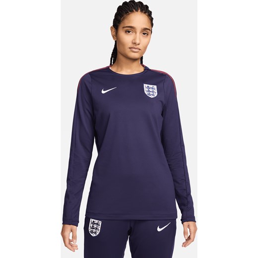 Damska koszulka piłkarska z półokrągłym dekoltem Nike Dri-FIT Anglia Strike - Fiolet ze sklepu Nike poland w kategorii Bluzki damskie - zdjęcie 171206793