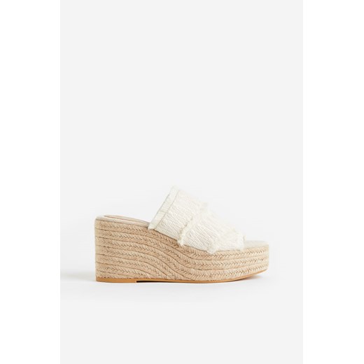 H & M - Espadryle na koturnie - Biały H & M 35 H&M