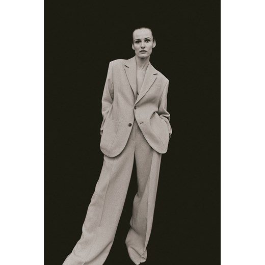 H & M - Eleganckie spodnie lniane - Beżowy H & M 36 H&M