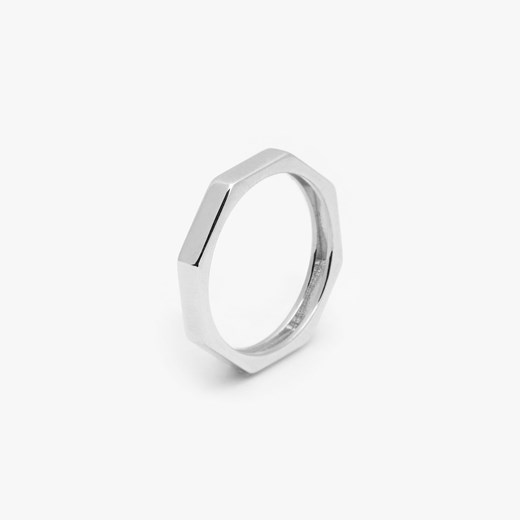 pierścionek geometryczny srebrny ze sklepu ANIA KRUK w kategorii Pierścionki - zdjęcie 171209003