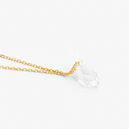 naszyjnik z kryształem srebrny pozłacany ze sklepu ANIA KRUK w kategorii Naszyjniki - zdjęcie 171209011