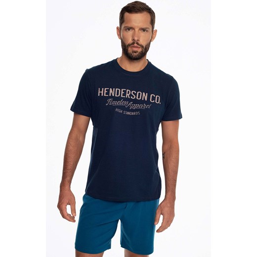 Bawełniana piżama męska Creed 41286-59X, Kolor granatowy, Rozmiar M, Henderson ze sklepu Primodo w kategorii Piżamy męskie - zdjęcie 171209102
