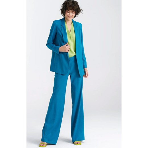 Spodnie damskie Nife w stylu retro niebieskie 
