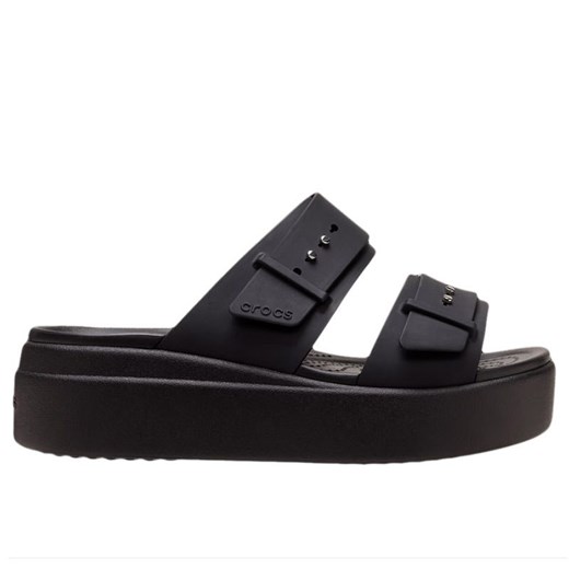 Klapki Crocs Brooklyn Buckle 207431-001 - czarne ze sklepu streetstyle24.pl w kategorii Klapki damskie - zdjęcie 171209261