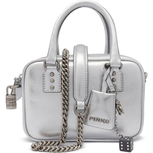 Pinko Skórzany kuferek BOWLING BAG MINI SHEEP NAPPA L ze sklepu Gomez Fashion Store w kategorii Kuferki - zdjęcie 171209282