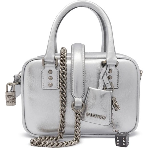 Pinko Skórzany kuferek BOWLING BAG MINI SHEEP NAPPA L Pinko OS Gomez Fashion Store