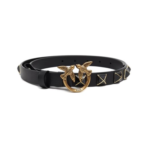 Pinko Skórzany pasek LOVE BERRY H2 BELT VITELLO SET Pinko M wyprzedaż Gomez Fashion Store