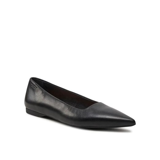 Balerinki Vagabond Shoemakers czarne bez zapięcia na wiosnę casual