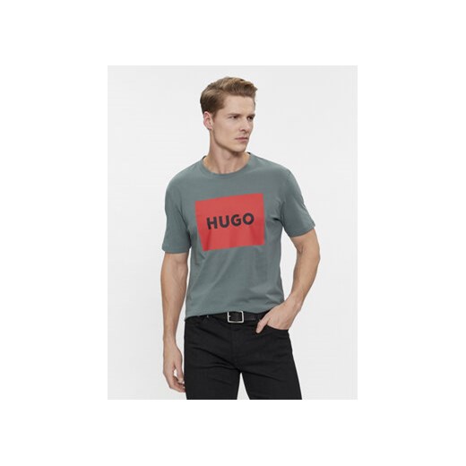 Hugo T-Shirt Dulive222 50467952 Zielony Regular Fit ze sklepu MODIVO w kategorii T-shirty męskie - zdjęcie 171211594